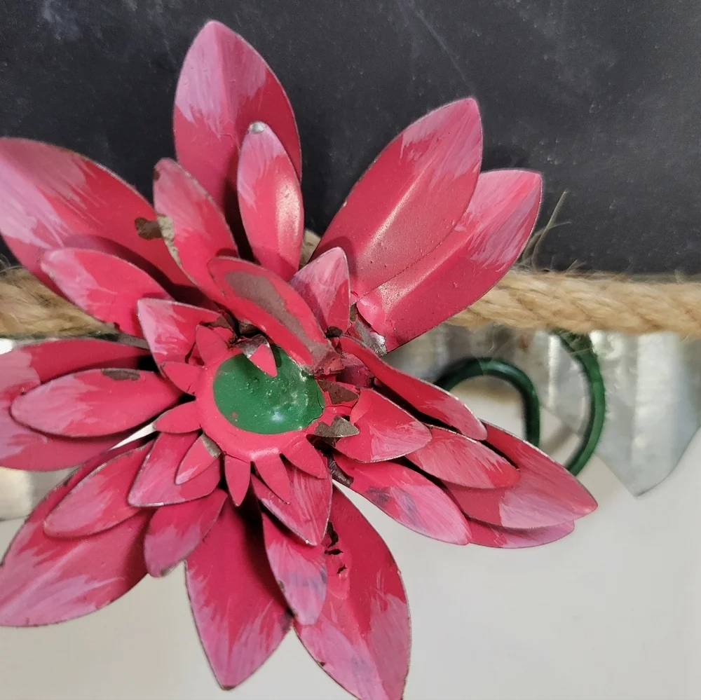 Decorative Snail Chalkboard with Green and Pink Accents